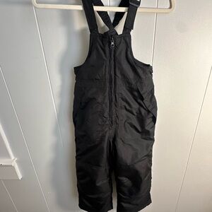 Black Snow Bib Overalls Thereabouts size 4/5